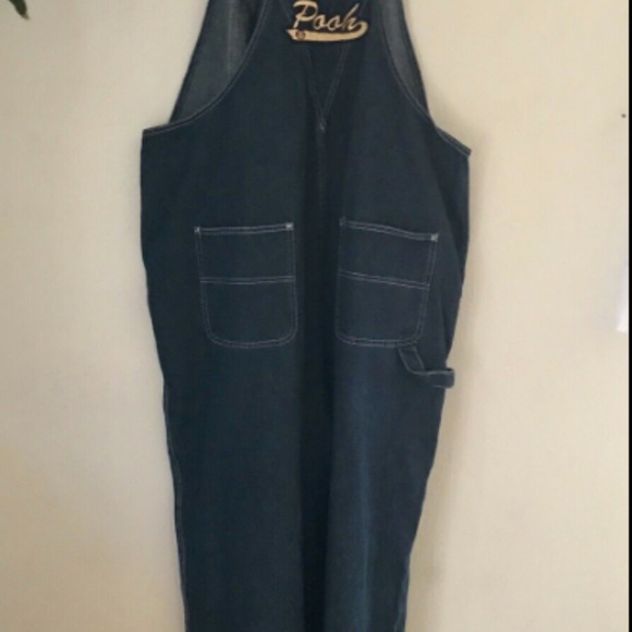 Women's Disney Plus Winnie The Pooh Denim overalls - Picture 2 of 5